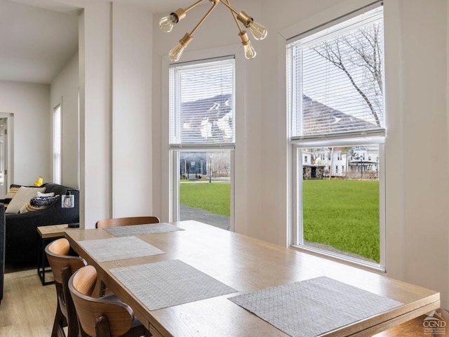 7614 Main St, Hunter, NY 12444 - dining space with plenty of natural light and light wood-type flooring