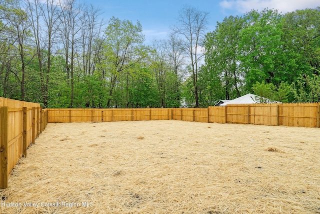 view of fenced backyard
