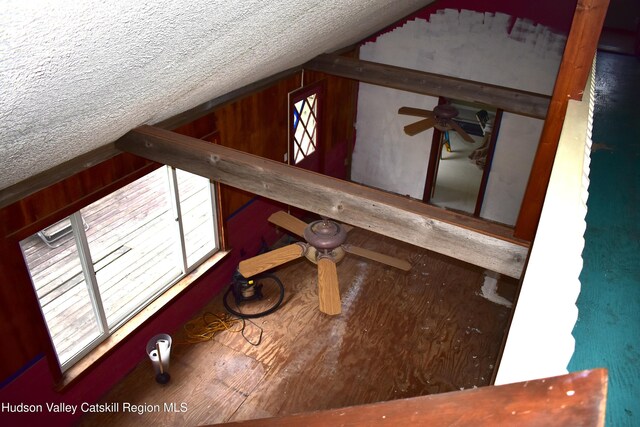 667 W Platner Brook Rd, Delhi, NY 13753 - detailed view of ceiling fan and a textured ceiling
