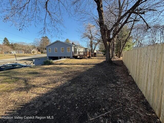 16 Trinity Pl, Rhinebeck, NY 12572 - view of yard with a deck