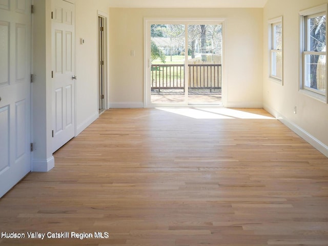 16 Trinity Pl, Rhinebeck, NY 12572 - empty room featuring baseboards and light wood-style floors