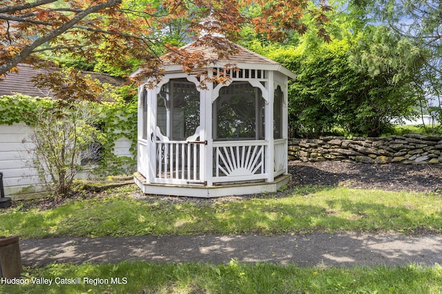 207 Maple Ave, Germantown, NY 12526 - view of outbuilding featuring a gazebo