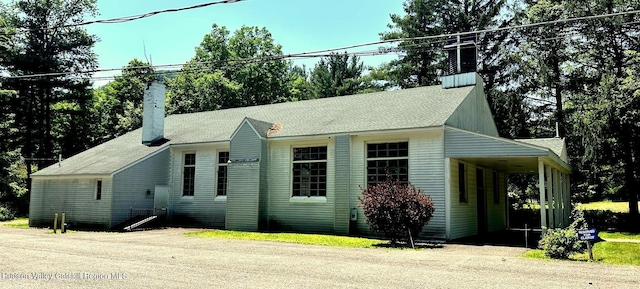71 Watson Hollow Rd, West Shokan, NY 12494 - view of front of property featuring a chimney and a shingled roof