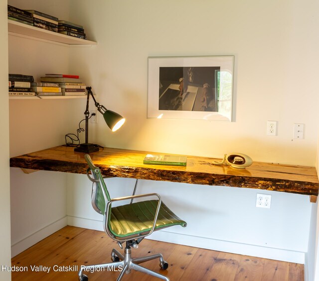 35 Jilroy Ln, Spencertown, NY 12165 - unfurnished office with wood finished floors and baseboards