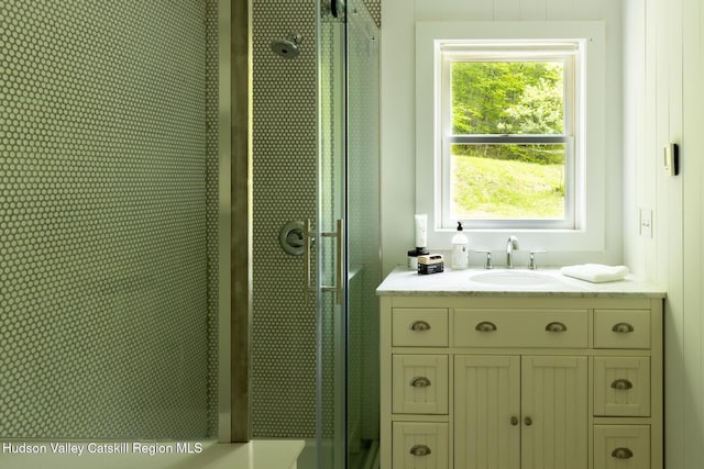 35 Jilroy Ln, Spencertown, NY 12165 - full bathroom with a shower stall and vanity