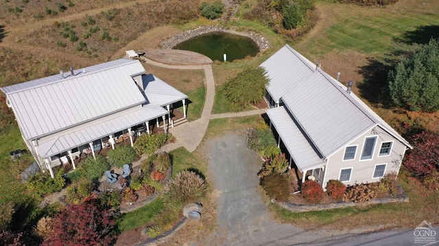 view from above of property
