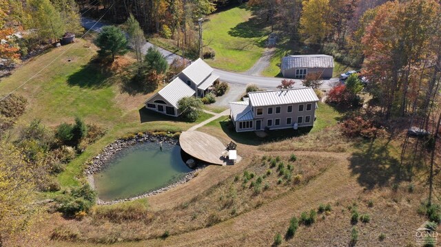 view of subject property featuring a nearby body of water