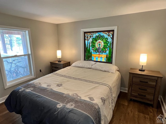 16 Hickory Hill Rd, Windham, NY 12496 - bedroom with dark wood-type flooring and baseboards