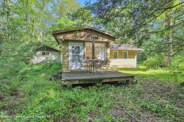 1055 Rte 212, Saugerties, NY 12477 - view of outbuilding with outdoor dining space