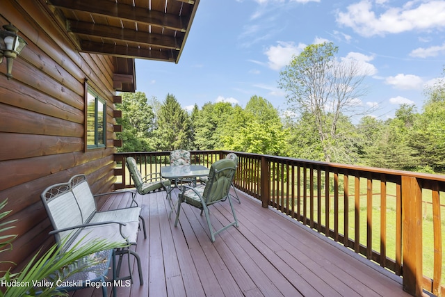 17 Partridge Rd, Hudson, NY 12534 - deck with outdoor dining area