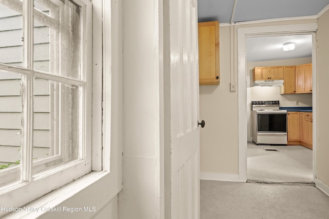1 Green St, Gilbertsville, NY 13776 - hall featuring baseboards