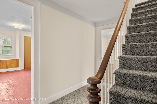 1 Green St, Gilbertsville, NY 13776 - staircase with baseboards