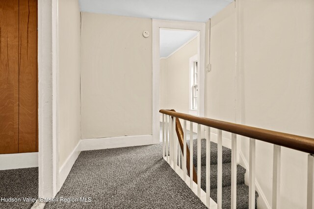 1 Green St, Gilbertsville, NY 13776 - hall with carpet and baseboards
