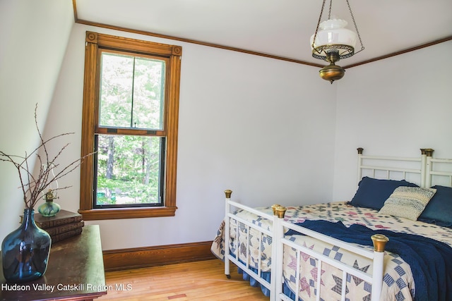 121 Birch Creek Rd, Pine Hill, NY 12465 - bedroom featuring multiple windows, wood finished floors, and ornamental molding