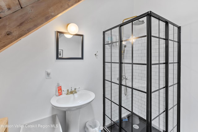 2064 County Highway 8, Denver, NY 12421 - full bath with a stall shower