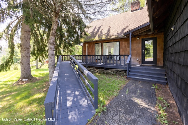 2064 County Highway 8, Denver, NY 12421 - exterior space with a yard