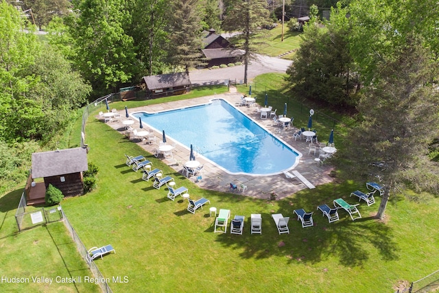 2064 County Highway 8, Denver, NY 12421 - community pool with an outdoor structure