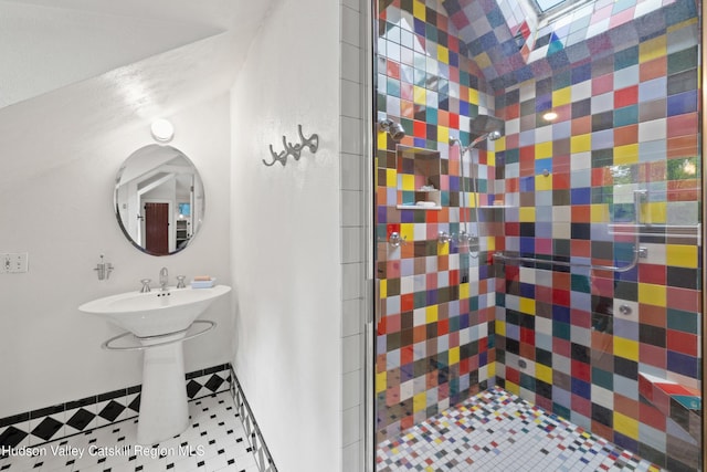 253 Upper Byrdcliffe Rd, Woodstock, NY 12498 - bathroom with a stall shower
