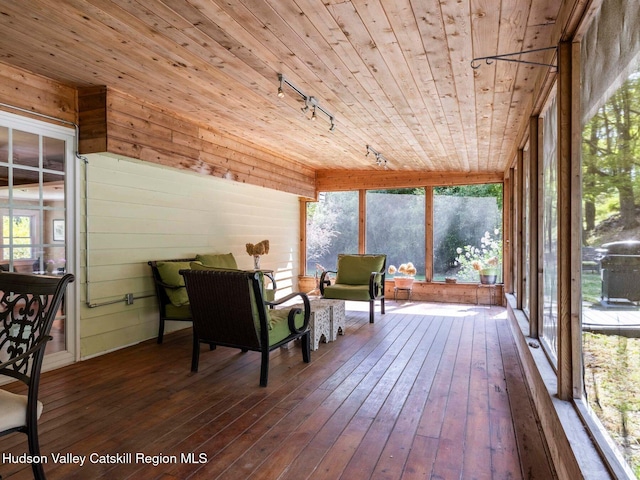 236 Spillway Rd, West Hurley, NY 12491 - sunroom featuring track lighting