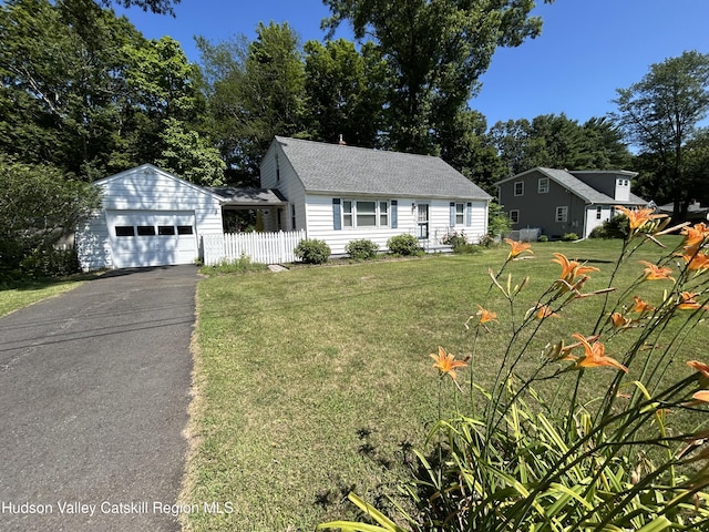 1 Huguenot Rd, Tillson, NY 12486 - view of front of property featuring a garage, driveway, and roof with shingles