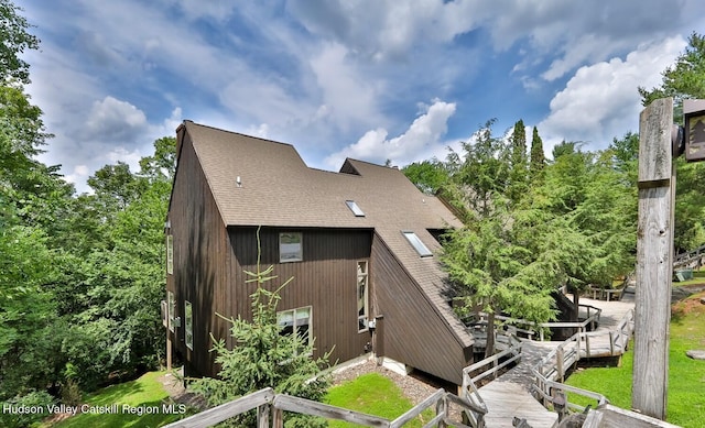 122 Brainard Ridge Rd Unit 14F, Windham, NY 12496 - view of side of home with roof with shingles