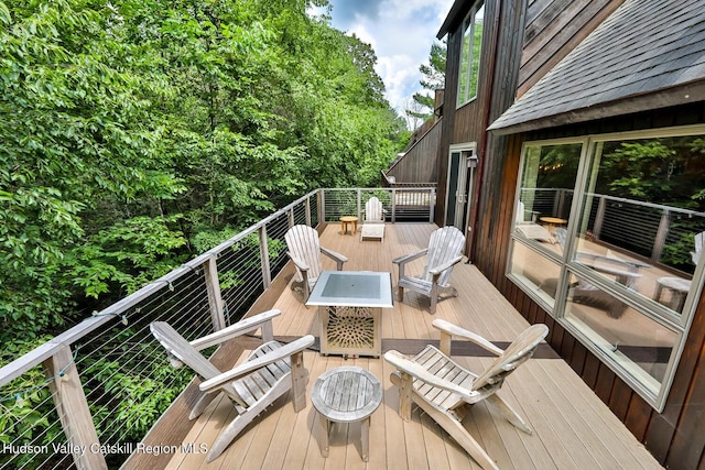 122 Brainard Ridge Rd Unit 14F, Windham, NY 12496 - wooden deck featuring outdoor dining space