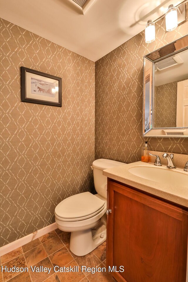 122 Brainard Ridge Rd Unit 14F, Windham, NY 12496 - half bath featuring vanity and tile patterned flooring
