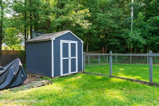 3271 Rte 212, Bearsville, NY 12409 - view of shed featuring a fenced backyard