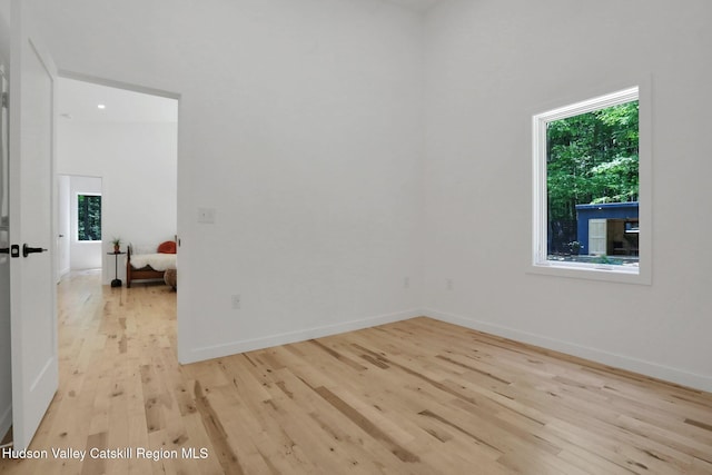 377 Pennsylvania Ave, Palenville, NY 12463 - empty room featuring light wood-style flooring and a towering ceiling