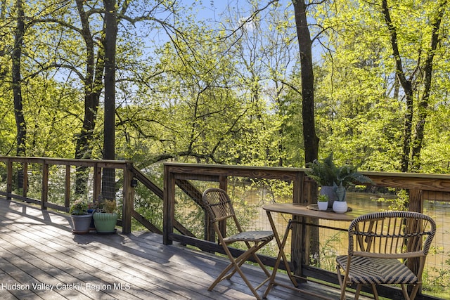 172 Stone Dock Rd, High Falls, NY 12440 - view of wooden deck