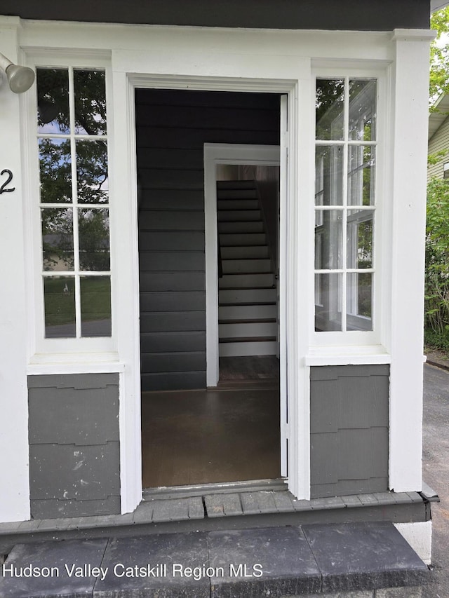view of exterior entry