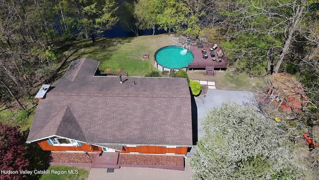 36 Susi Oval, Modena, NY 12548 - aerial view of property and surrounding area featuring a pool