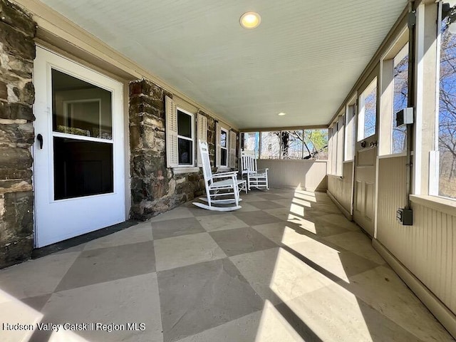 view of patio / terrace featuring covered porch