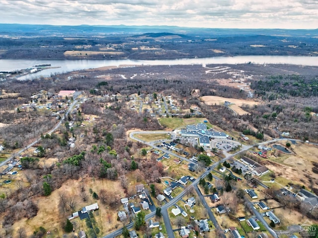 17 Bogardus Ave, Catskill, NY 12414 - aerial overview of property's location featuring a large body of water