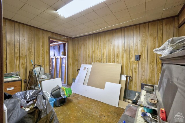 17 Bogardus Ave, Catskill, NY 12414 - misc room with wooden walls