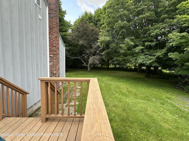 2206 County Route 7, Copake, NY 12516 - view of green lawn featuring a deck