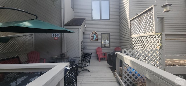 69 Windham Ridge Rd Unit 16F, Windham, NY 12496 - view of wooden terrace