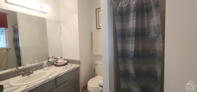 69 Windham Ridge Rd Unit 16F, Windham, NY 12496 - full bathroom featuring toilet, vanity, and curtained shower