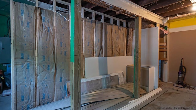 view of basement