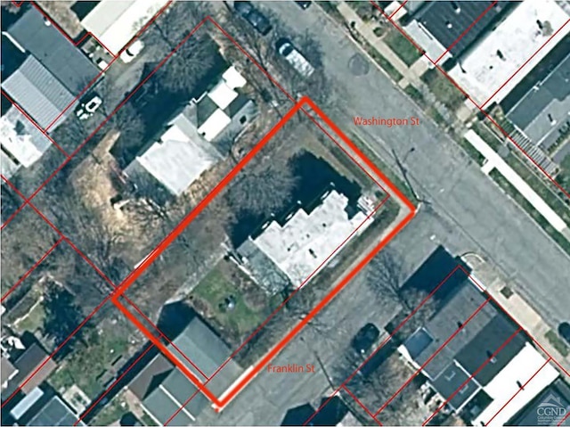 517-519 Washington St, Hudson, NY 12534 - map / location featuring property boundaries highlighted