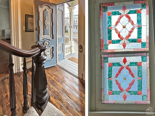 517-519 Washington St, Hudson, NY 12534 - doorway to outside with dark wood-style flooring