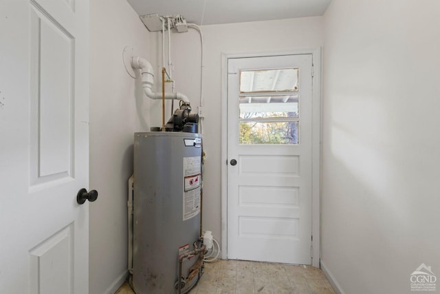 124 Cottage St, Ravena, NY 12143 - utility room featuring gas water heater