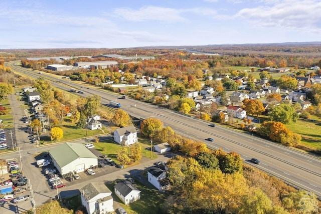 124 Cottage St, Ravena, NY 12143 - aerial perspective of suburban area featuring a major roadway