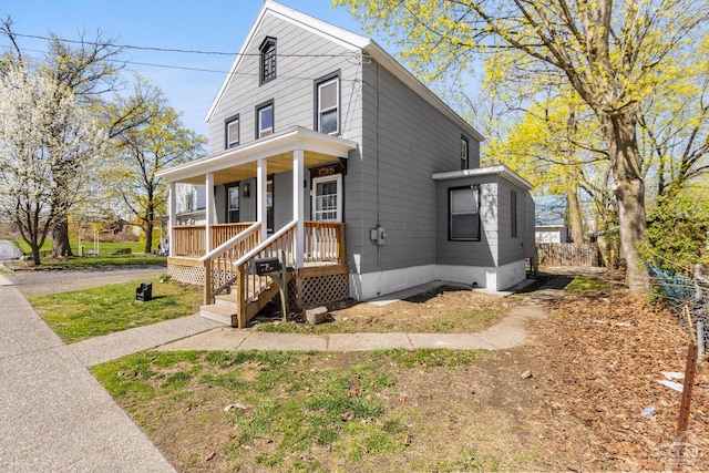 4 Lawrence Ave, Coxsackie, NY 12051 - american foursquare style home with a porch