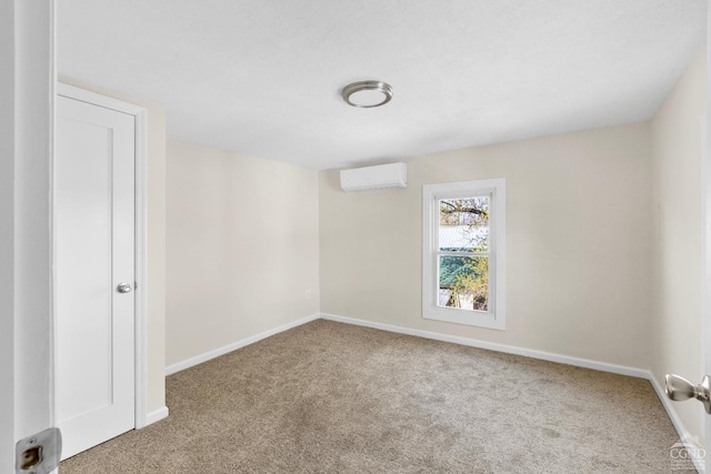 4 Lawrence Ave, Coxsackie, NY 12051 - unfurnished room with carpet floors, baseboards, and an AC wall unit