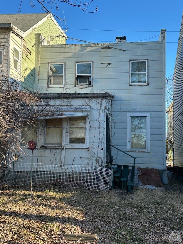 417 State St, Hudson, NY 12534 - back of property featuring cooling unit