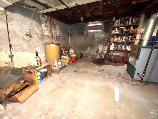 417 State St, Hudson, NY 12534 - view of unfinished basement