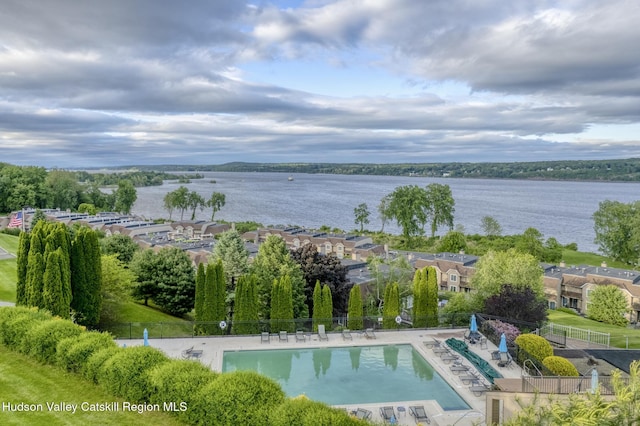 17 Riverview, Port Ewen, NY 12466 - bird's eye view of a pool and a large body of water