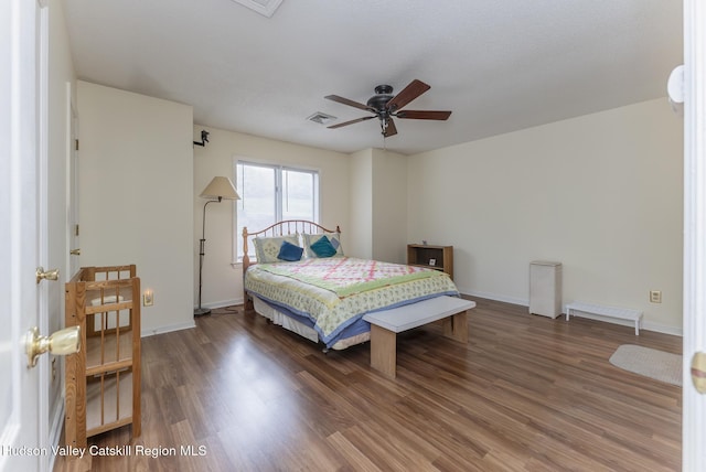 17 Riverview, Port Ewen, NY 12466 - bedroom with wood finished floors, baseboards, and ceiling fan