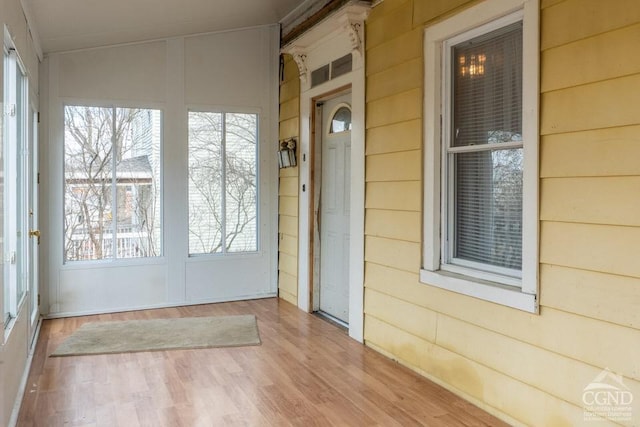 entrance to property with a porch